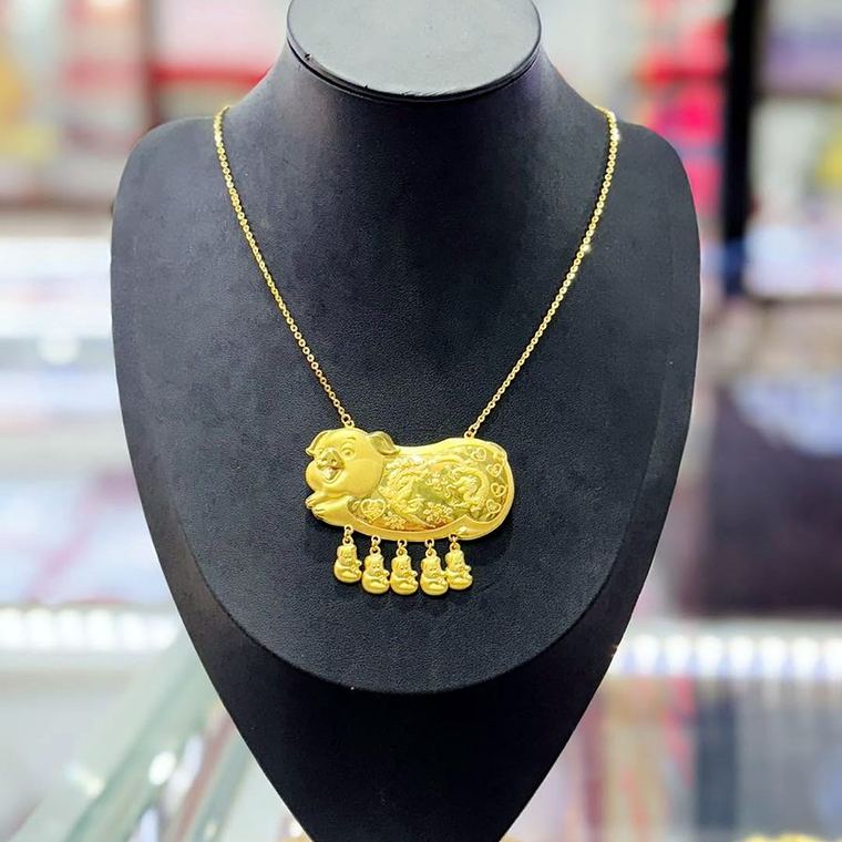 Mặt khoá heo tua chuông