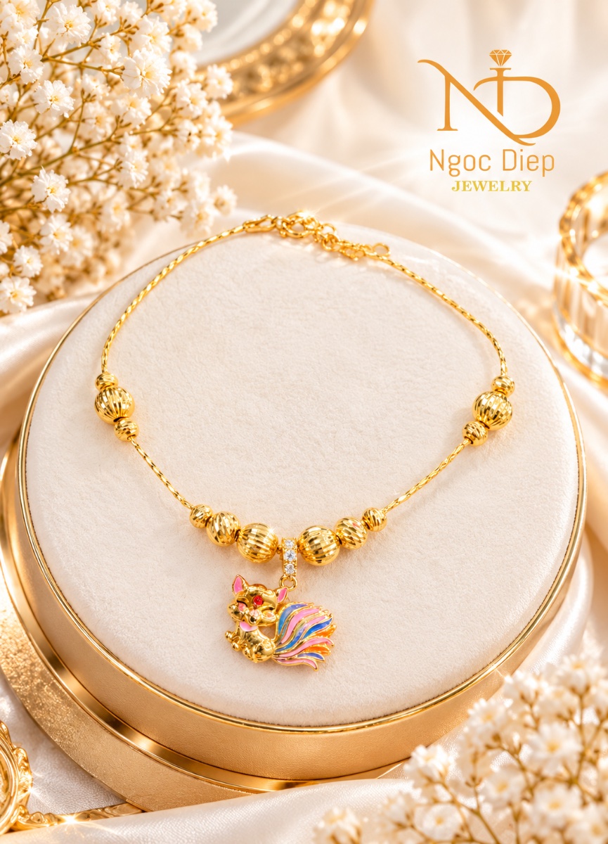 Lắc phối charm hồ ly