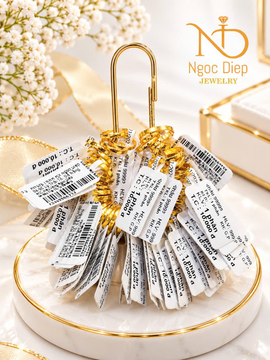 Nhẫn tròn trơn vàng 9999